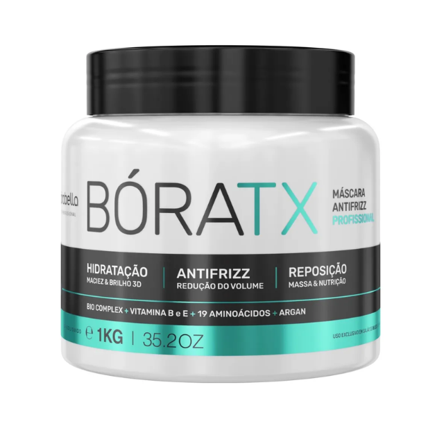 Borabella Bóratx 19 Amino Hair Botox Mask – 35.27 oz (1 kg) professional salon size – Buy now at MKPBR.COM – Worldwide Shipping