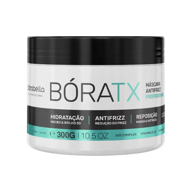 Borabella Bóratx 19 Amino Hair Botox Mask – 10.58 oz (300 g) jar front view for professional use – Buy now at MKPBR.COM – Worldwide Shipping