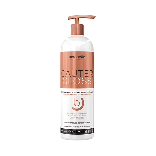 Borabella CauterGloss Professional Cuticle Sealer & Mirror Gloss Treatment 16.9 fl oz (500 ml) front view – Buy now at MKPBR.COM – Worldwide Shipping