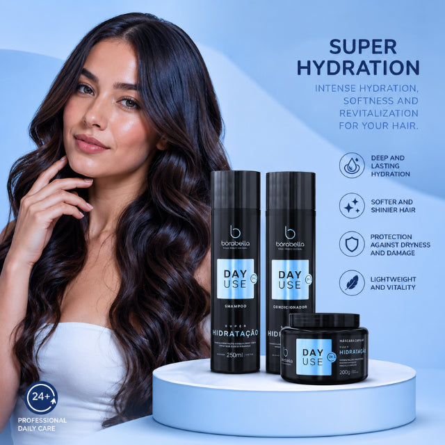 Borabella Day Use Super Hydration Kit active ingredients Panthenol Hyaluronic Acid and Semi di Lino – Buy now at MKPBR.COM – Worldwide Shipping