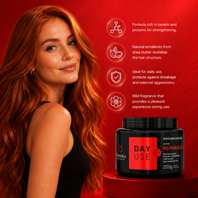 Borabella Day Use Super Repair Mask strength and breakage prevention result after treatment – Buy now at MKPBR.COM – Worldwide Shipping