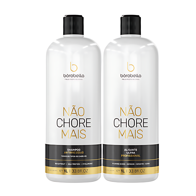 Borabella Não Chore Mais Professional Smoothing Kit (Step 1 + Step 2) – 1 L duo set for salons and resellers – Buy now at MKPBR.COM – Worldwide Shipping