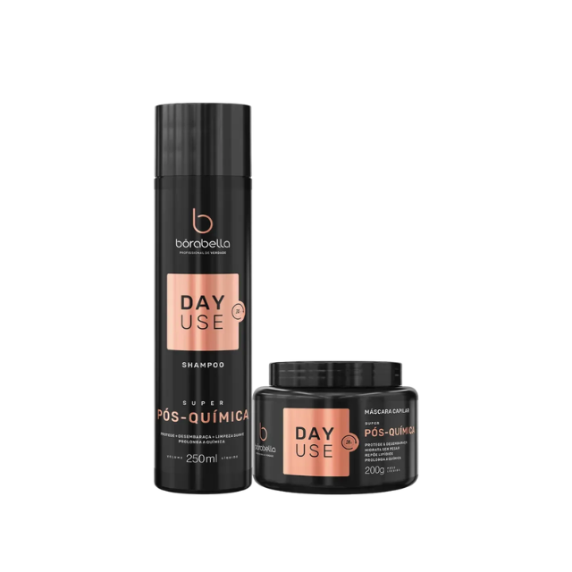 Borabella DayUSE Post-Chemical Daily Home Care Kit – Shampoo + Mask 10.58 oz (300 g) each front view – Buy now at MKPBR.COM – Worldwide Shipping