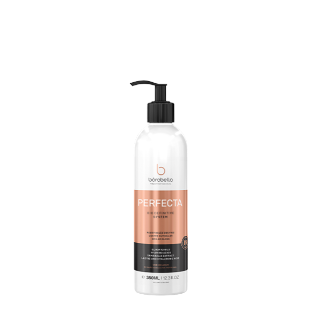 Borabella Perfecta Bio Definitive Professional Smoothing & Thermal Realignment – 12 Oils + 19 Amino Acids – 350ml front view – Buy now at MKPBR.COM – Worldwide Shipping