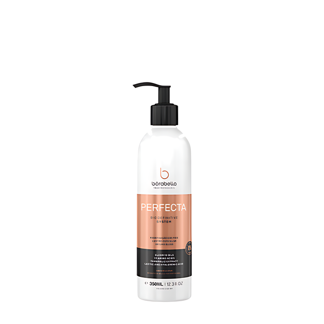 Borabella Perfecta Bio Definitive Professional Smoothing & Thermal Realignment – 12 Oils + 19 Amino Acids – 350ml front view – Buy now at MKPBR.COM – Worldwide Shipping