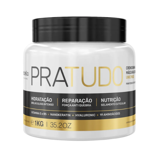 Borabella Pra Tudo Hair Mask 35.27 oz (1 kg) professional salon size – Buy now at MKPBR.COM – Worldwide Shipping