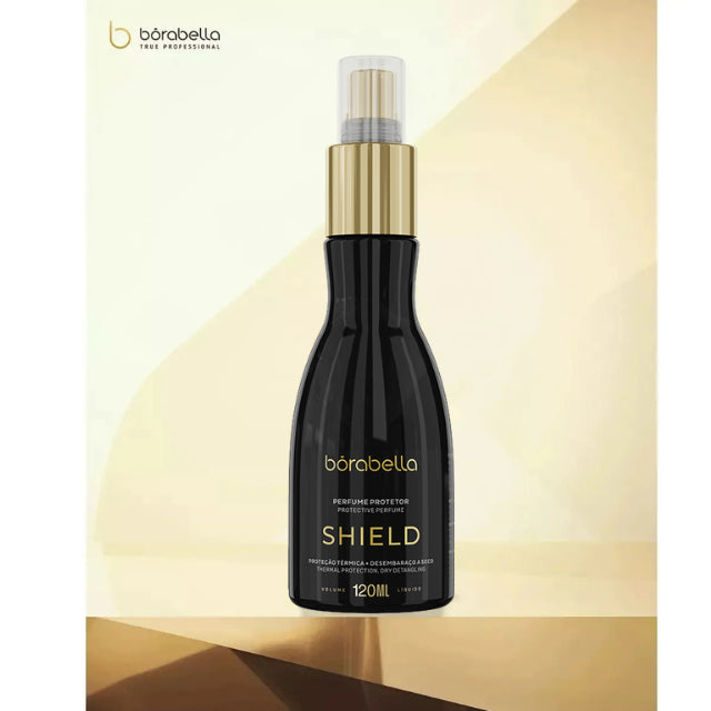 Borabella Shield Thermal Protector Spray frizz control and polished finish result – Buy now at MKPBR.COM – Worldwide Shipping