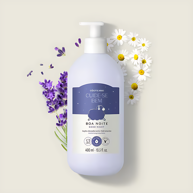 Creamy and velvet texture of Boa Noite lotion for quick skin absorption – Buy now at MKPBR.COM – Worldwide Shipping