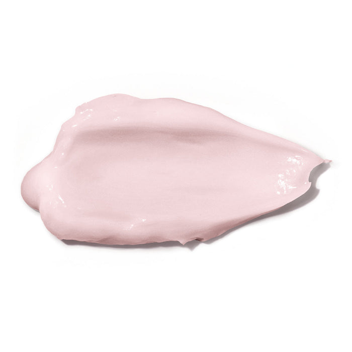 Close-up swatch of the thick pale pink Boticário Cuide-se Bem Cereja de Fases relaxing body cream texture on a white background – Buy now at MKPBR.COM – Worldwide Shipping
