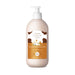 Boticário Cuide-se Bem Deleite Caramelizado deodorant body lotion 400 ml pump bottle, front view of the cow-print caramel label – Buy now at MKPBR.COM – Worldwide Shipping