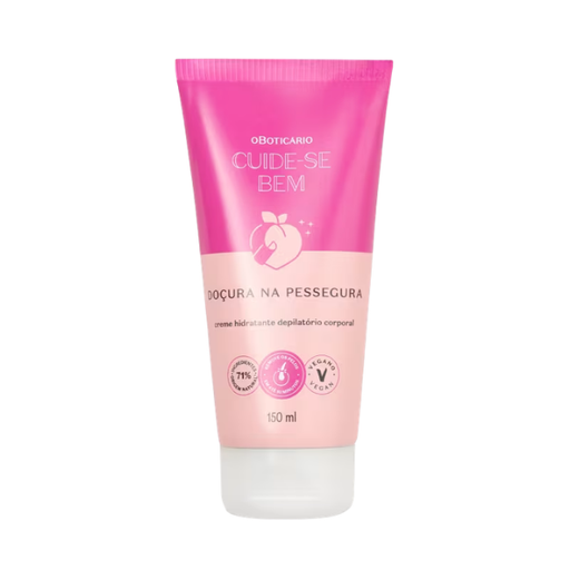 Boticário Cuide-se Bem Doçura na Pessegura Hair Removal Body Cream 5.29 oz – Buy now at MKPBR.COM – Worldwide Shipping