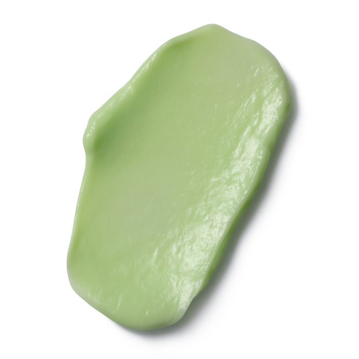 Creamy avocado-green texture swatch of Boticário Cuide-se Bem Feira Pasta de Abacate Conditioner showing its rich buttery consistency – Buy now at MKPBR.COM – Worldwide Shipping
