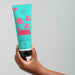 Hands holding the creamy pink texture of Boticário Cuide-se Bem Feira Raspberry Vinegar Micellar Shampoo, showing its rich lather for balanced cleansing – Buy now at MKPBR.COM – Worldwide Shipping