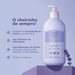 Close-up detail of the Boticario Cuide-se Bem Lavandinha deodorant body lotion 400ml bottle with shea butter and lavender essential oil formula – Buy now at MKPBR.COM – Worldwide Shipping