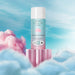 Boticario Cuide-se Bem Nuvem de Alegria brazilian body oil bottle displayed on a pink pedestal among soft pastel clouds – Buy now at MKPBR.COM – Worldwide Shipping