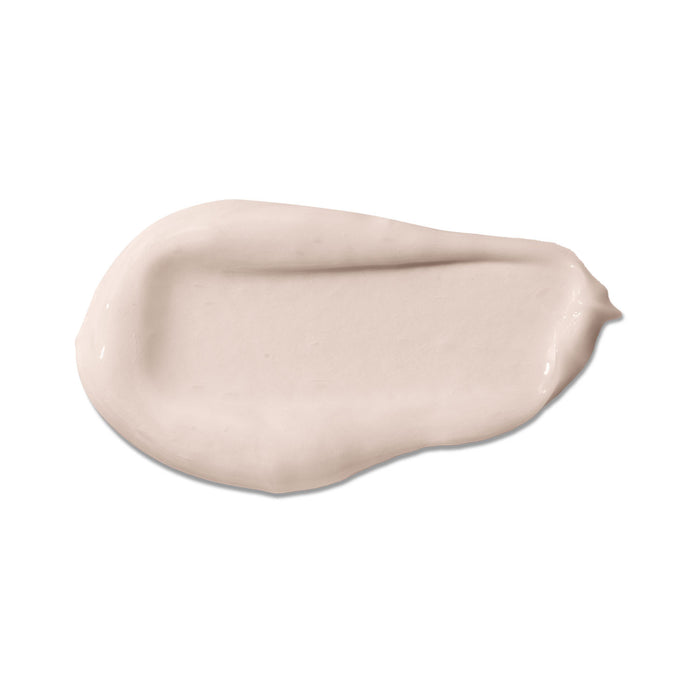 Close-up swatch of the rich pale cream texture of Boticário Dr. Botica Poção Tira Nó kids curl defining cream for 3ABC curls – Buy now at MKPBR.COM – Worldwide Shipping