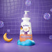 Boticário Dr. Botica Poção Tira Nó 350 ml kids curl cream styled on a purple set with soap bubbles, a cloud stand and a crescent moon – Buy now at MKPBR.COM – Worldwide Shipping