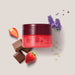 Boticario Egeo Choc High body souffle scent story showing the creamy chocolate and tangy strawberry gourmand fragrance notes – Buy now at MKPBR.COM – Worldwide Shipping