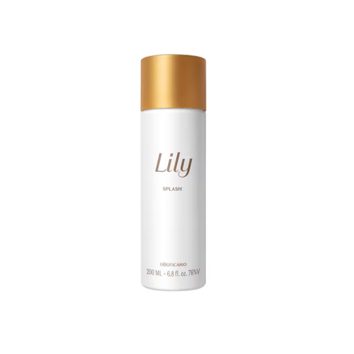 Boticário Lily Body Splash Deodorant Cologne – Light Floral Bouquet Scent for Layering – 6.76 fl oz (200 ml) – Buy now at MKPBR.COM – Worldwide Shipping