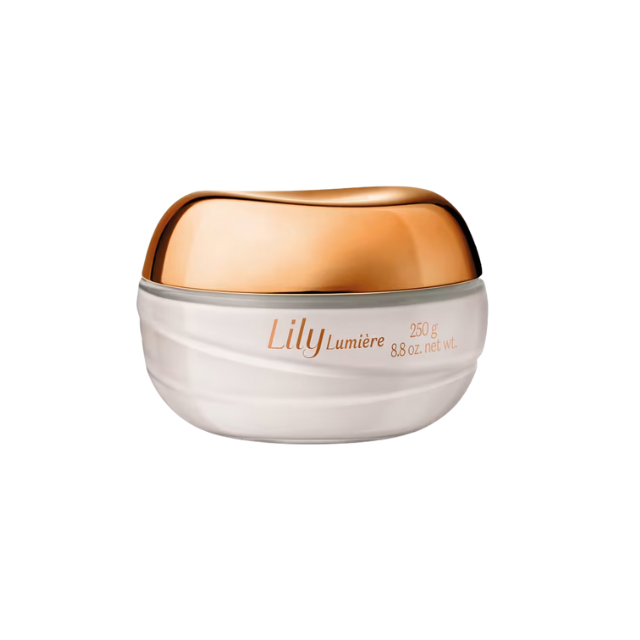 Boticário Lily Lumière Satin Body Cream 8.82 oz in luxury glass jar – Buy now at MKPBR.COM – Worldwide Shipping
