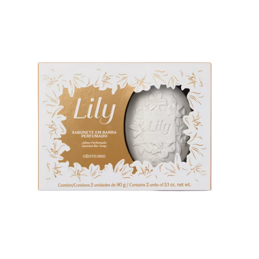 Boticário Lily Perfumed Bar Soap set with two sculpted bars and elegant gold-detailed box – Buy now at MKPBR.COM – Worldwide Shipping
Tornar minha IA favorita