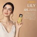 Boticário Lily Perfumed Body Oil 48h hydration graphic – Buy now at MKPBR.COM – Worldwide Shipping