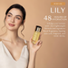 Boticário Lily Perfumed Body Oil 48h hydration graphic – Buy now at MKPBR.COM – Worldwide Shipping