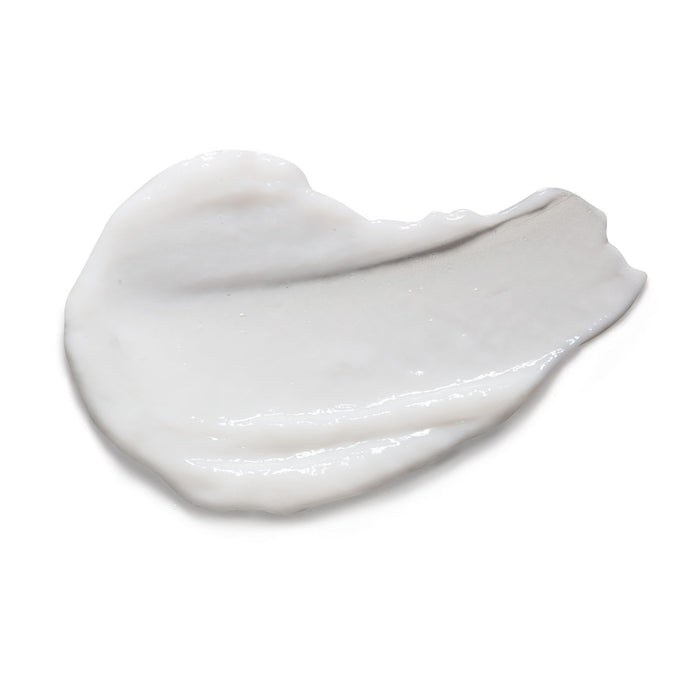 Creamy texture swatch of Boticário Match Loiro Reparado Blonde Repair Conditioner with arginine and amino acids for toning bleached hair – Buy now at MKPBR.COM – Worldwide Shipping