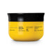 Front view of the yellow O Boticário Nativa SPA Ameixa Dourada Golden Plum exfoliating body cream 200 g jar with black lid – Buy now at MKPBR.COM – Worldwide Shipping