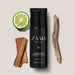 Boticário Zaad Intense Deodorant Body Lotion flat lay with citrus half and woody bark evoking the fresh woody mens fragrance – Buy now at MKPBR.COM – Worldwide Shipping