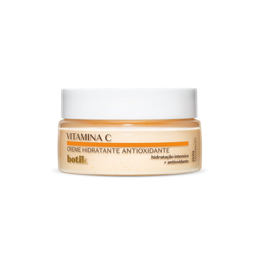 O Boticário Botik Vitamina C Antioxidant Face Moisturizer 1.76 oz (50 g) jar with white lid, front view of the Brazilian matte-finish vitamin C face cream – Buy now at MKPBR.COM – Worldwide Shipping