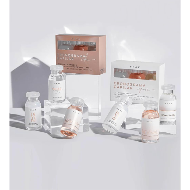 BRAÉ  Ampoules Kit –  3 × 0.44 fl oz (13 mL) premium Brazilian hair care – Buy now at MKPBR.COM – Worldwide Shipping
