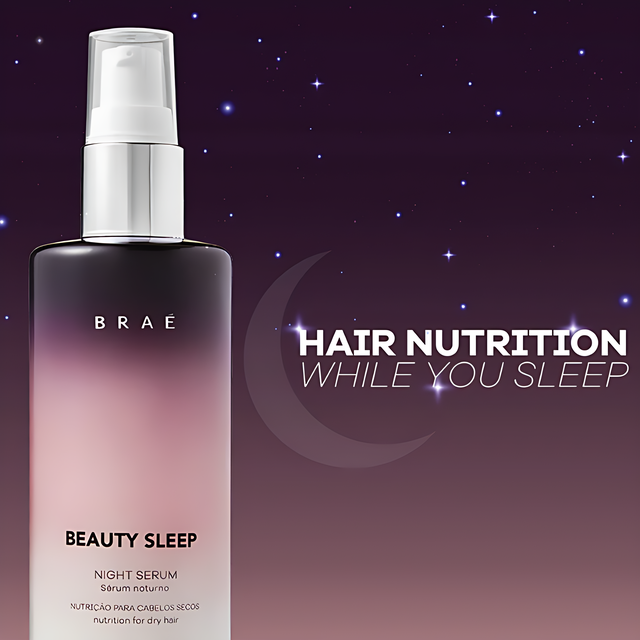 Braé Beauty Sleep Night Hair Serum – Overnight Hydration, Shine & Anti-Frizz – 3.38 fl oz (100 mL) overnight routine bedside – Buy now at MKPBR.COM – Worldwide Shipping