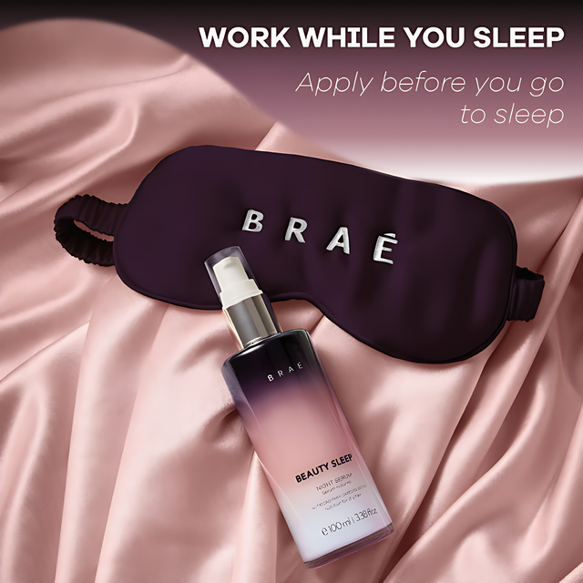BRAÉ Beauty Sleep Night Hair Serum – Overnight Hydration, Shine & Anti-Frizz – 3.38 fl oz (100 mL) salon quality Brazilian haircare – Buy now at MKPBR.COM – Worldwide Shipping
