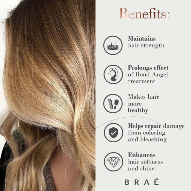 Braé Bond Angel Plex Effect Step 3 Bond Fortifier - Provides deep hydration, intense shine, and improved hair manageability – Buy now at MKPBR.COM – Worldwide Shipping
