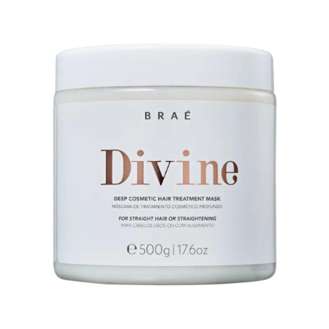 BRAÉ Divine Deep Cosmetics Hair Treatment Mask – Anti-Frizz Hydration, Silky Softness & Shine – 16.9 fl oz (500 mL) hero image – Buy now at MKPBR.COM – Worldwide Shipping
