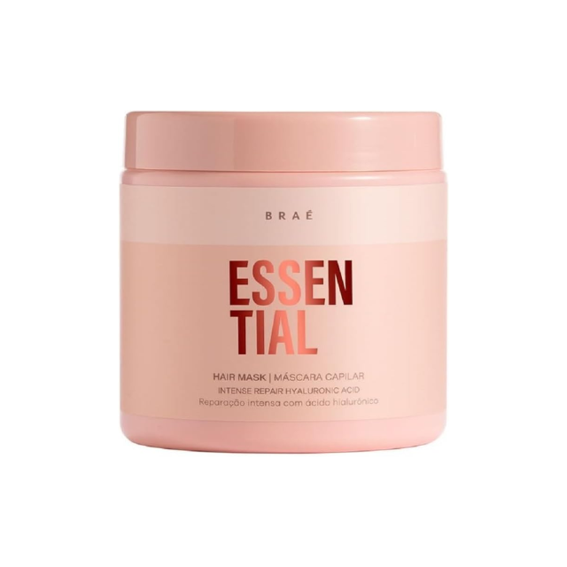 BRAÉ Essential Hydration & Repair Hair Treatment Mask – Deep Moisture, Strength & Shine – Available in 6.76 fl oz (200 mL) or 16.9 fl oz (500 mL) hero image – Buy now at MKPBR.COM – Worldwide Shipping
