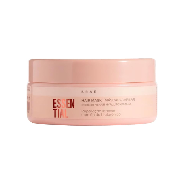 BRAÉ Essential Hydration & Repair Hair Treatment Mask – Deep Moisture, Strength & Shine – Available in 6.76 fl oz (200 mL) or 16.9 fl oz (500 mL) hero image – Buy now at MKPBR.COM – Worldwide Shipping
