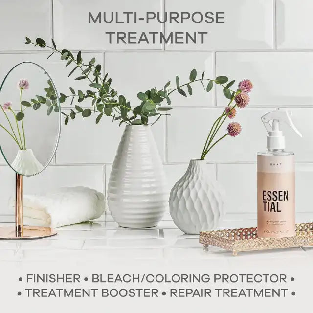 Braé Essential Leave-In Fluid Repairer for All Hair Types - 8.79 oz (260ml) – Anti-frizz and intense shine booster with panthenol – Buy now at MKPBR.COM – Worldwide Shipping