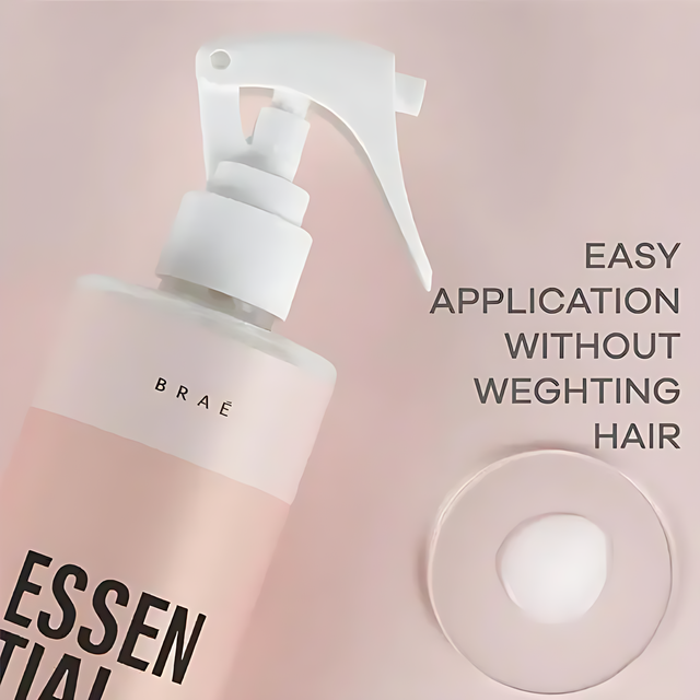 Braé Essential Leave-In Fluid Repairer for All Hair Types - 8.79 oz (260ml) – Leave-in treatment for enhanced hair strength and elasticity – Buy now at MKPBR.COM – Worldwide Shipping