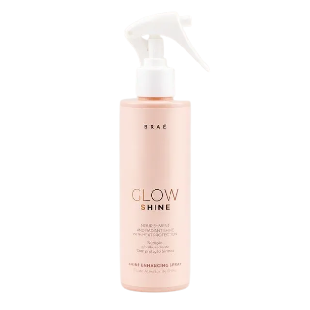 BRAÉ Glow Shine Lipidic Activated Spray – Mirror-Like Shine & Advanced Heat Protection – 6.76 fl oz (200 mL) hero image – Buy now at MKPBR.COM – Worldwide Shipping
