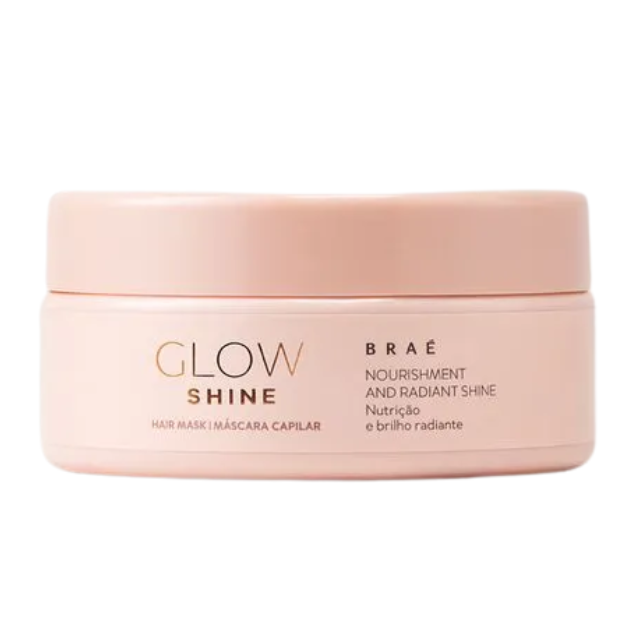 BRAÉ Glow Shine Radiant Mask – Luminous Nutrition, Frizz Control & Mirror-Like Shine – 7.05 oz (200 g) hero image – Buy now at MKPBR.COM – Worldwide Shipping
