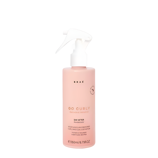 Braé Go Curly Cachos e Crespos Day After Revitalizing Conditioning Spray – Curl Refresh & Heat Protection – 8.79 fl oz (260 mL) hero image – Buy now at MKPBR.COM – Worldwide Shipping