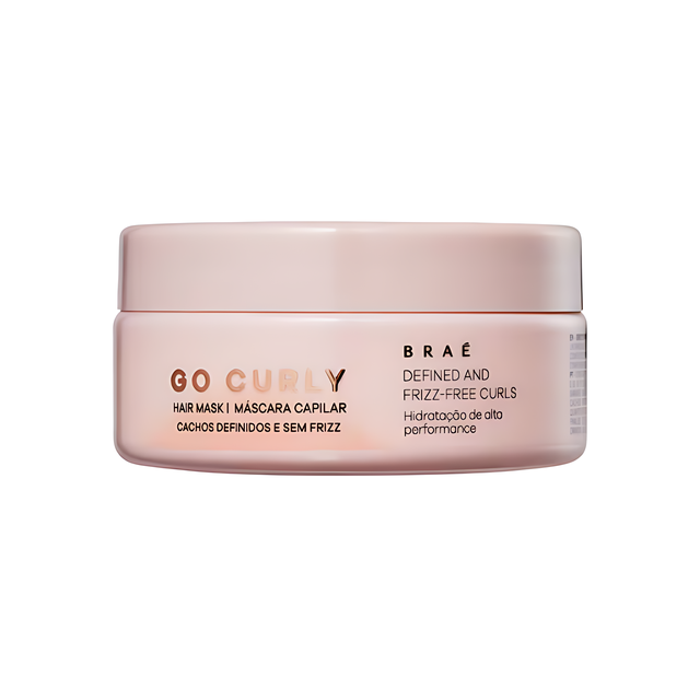 Braé Go Curly Cachos Hair Treatment Mask – Deep Hydration & Frizz Control – 200ml hero image – Buy now at MKPBR.COM – Worldwide Shipping
