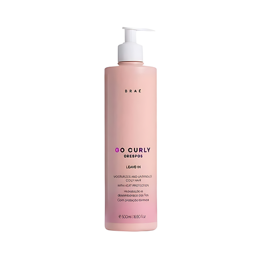 Braé Go Curly Crespos Leave-In Conditioner for Coily & Kinky Hair – Hydration, Frizz Control & Heat Protection – 16.9 fl oz (500 ml) – Hero Image – Buy Now at MKPBR.com – Worldwide Shipping