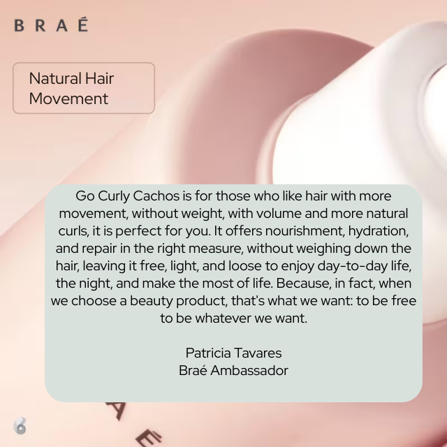 Braé Go Curly Leave-In with panthenol for long-lasting hydration and moisture retention for curls and waves – Buy now at MKPBR.COM – Worldwide Shipping