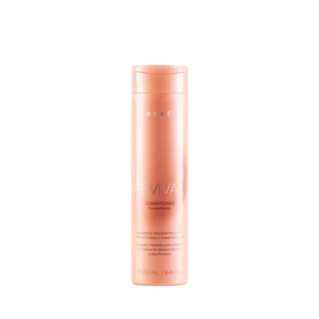 Braé Revival Intense Reconstruction Conditioner – Immediate Rescue, Strength & Silkiness – 8.45 fl oz (250 mL) hero image – Buy now at MKPBR.COM – Worldwide Shipping
