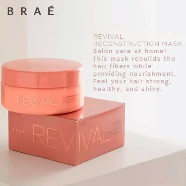 Braé Revival Kit with Shampoo, Conditioner, and Mask for deep repair and complete hair reconstruction – Buy now at MKPBR.COM – Worldwide Shipping