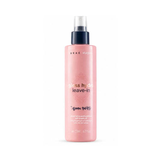BRAÉ Stages by Bruna Tavares Gloss Hydra Multifunctional Leave-In Spray – 4x More Shine, Heat Protection & Frizz Control – 6.76 fl oz (200 mL) hero image – Buy now at MKPBR.COM – Worldwide Shipping