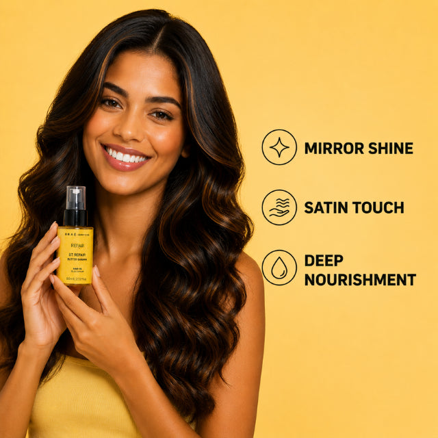 BRAÉ Stages by Bruna Tavares Repair Butter Banana Conditioning Hair Oil – Restorative Seal, Frizz Control & Healthy Glow – 2.02 fl oz (60 mL) healthy glow results focus – Buy now at MKPBR.COM – Worldwide Shipping